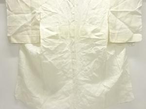 アンティーク　本麻透かし織流水に花模様長襦袢